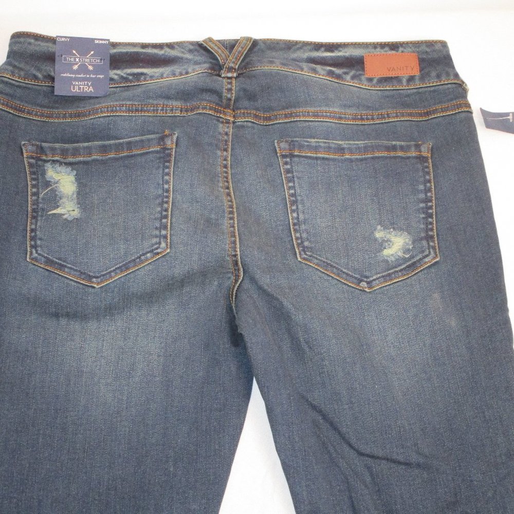 New Vanity Ultra Curvy Skinny Distressed Sasha Regular 31 #622